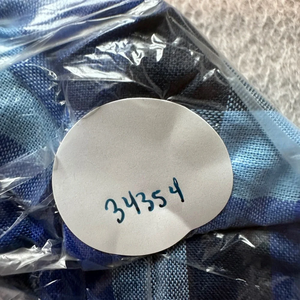Wonder Nation Boxer Shorts Boys L 10-12 Blue Plaid Woven Elastic Waist Underwear